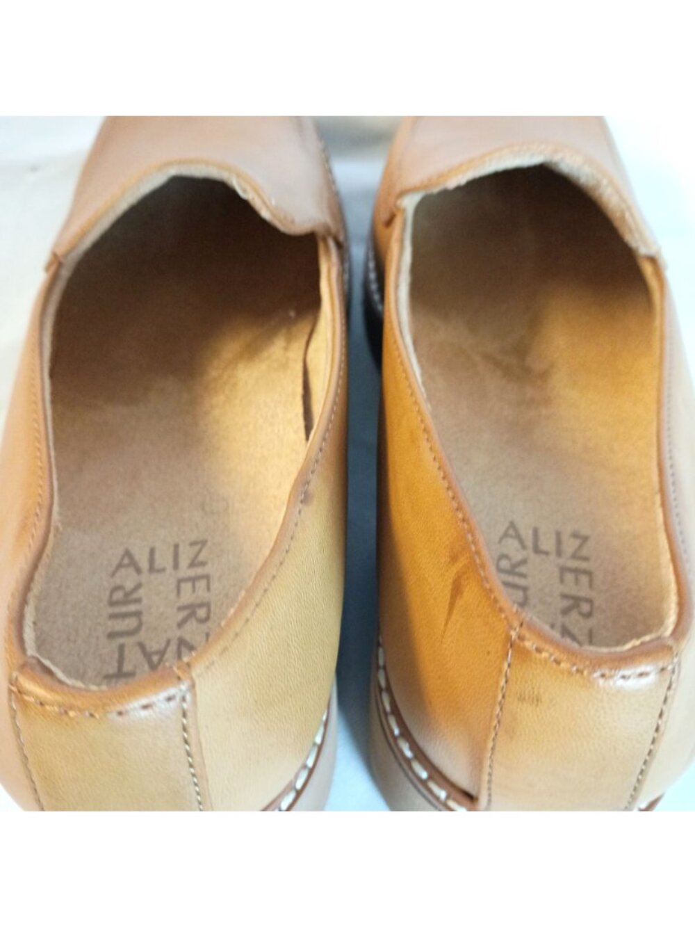 Naturalizer Cabaret Chunky Platform Lug Loafers Toffee Womens 9.5W New - Picture 12 of 15